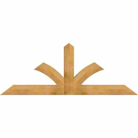 Ekena Millwork Richland Rough Sawn Timber Gable Bracket, Western Red Cedar, 84"W x 31"H x 4"D x 6"F, 9/12 Pitch GBW084X31X0406RIC00RWR